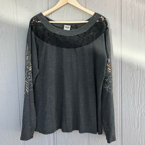 Harley Davidson Lace Long Sleeve Size XXL